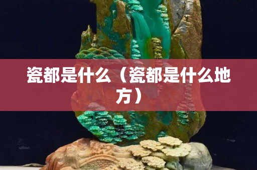 瓷都是什么（瓷都是什么地方）