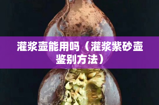 灌浆壶能用吗（灌浆紫砂壶鉴别方法）