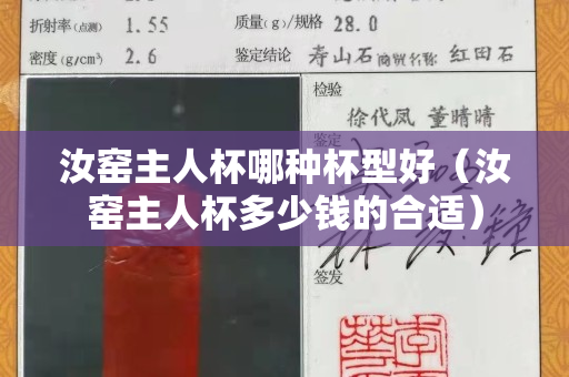 汝窑主人杯哪种杯型好（汝窑主人杯多少钱的合适）