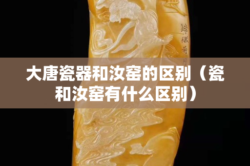 大唐瓷器和汝窑的区别（瓷和汝窑有什么区别）