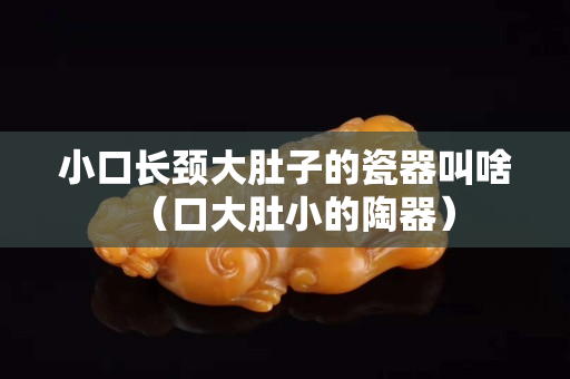 小口长颈大肚子的瓷器叫啥（口大肚小的陶器）