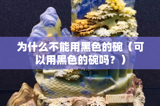 为什么不能用黑色的碗（可以用黑色的碗吗？）
