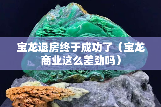 宝龙退房终于成功了（宝龙商业这么差劲吗）