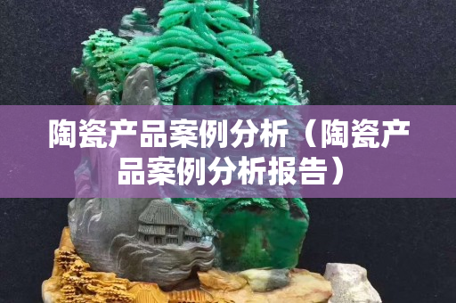 陶瓷产品案例分析（陶瓷产品案例分析报告）