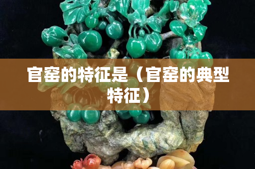 官窑的特征是（官窑的典型特征）