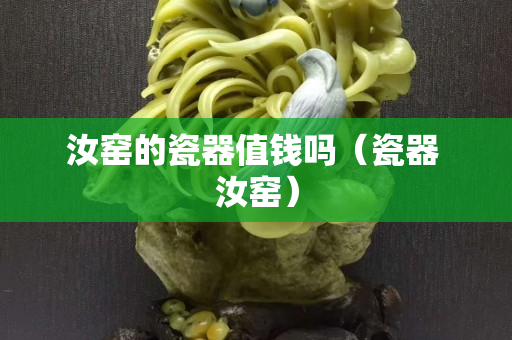 汝窑的瓷器值钱吗（瓷器 汝窑）