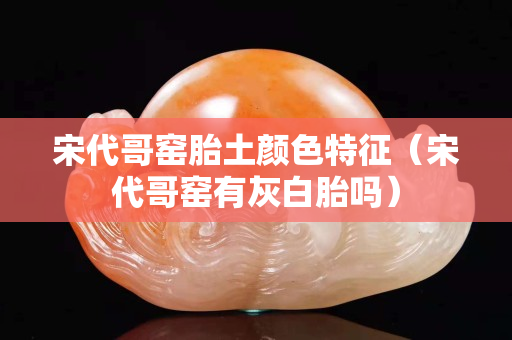 宋代哥窑胎土颜色特征（宋代哥窑有灰白胎吗）