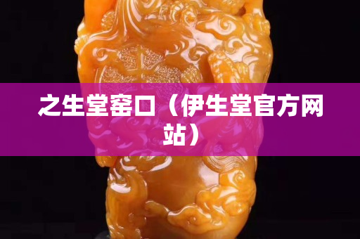 之生堂窑口（伊生堂官方网站）