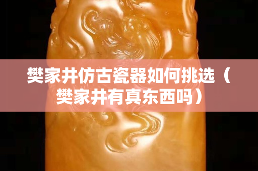 樊家井仿古瓷器如何挑选（樊家井有真东西吗）