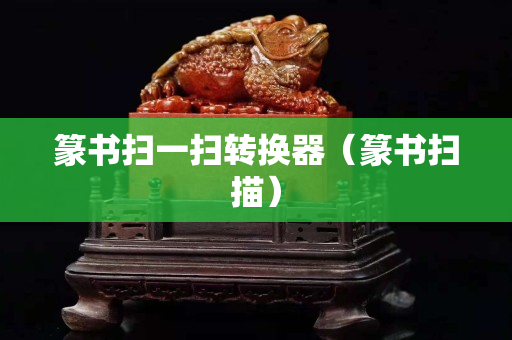篆书扫一扫转换器（篆书扫描）