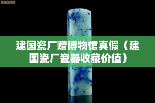 建国瓷厂赠博物馆真假（建国瓷厂瓷器收藏价值）