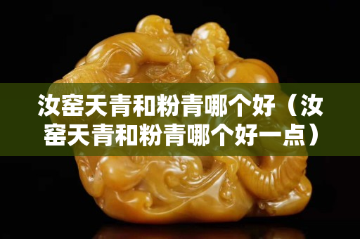 汝窑天青和粉青哪个好（汝窑天青和粉青哪个好一点）