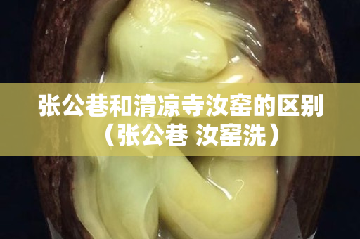 张公巷和清凉寺汝窑的区别（张公巷 汝窑洗）