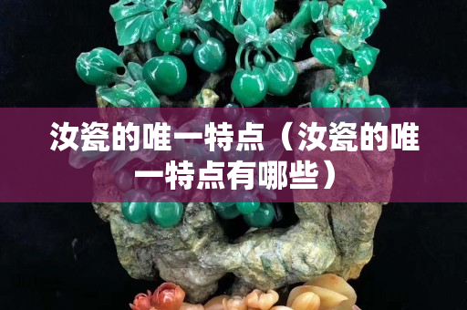 汝瓷的唯一特点（汝瓷的唯一特点有哪些）