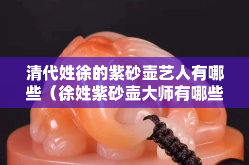 清代姓徐的紫砂壶艺人有哪些（徐姓紫砂壶大师有哪些）