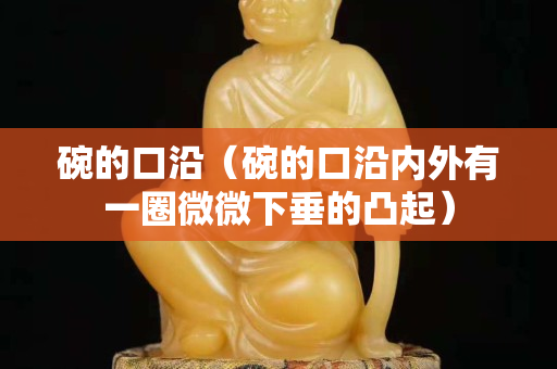 碗的口沿（碗的口沿内外有一圈微微下垂的凸起）