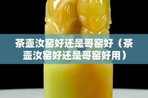 茶壶汝窑好还是哥窑好（茶壶汝窑好还是哥窑好用）