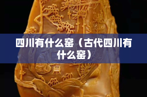 四川有什么窑（古代四川有什么窑）