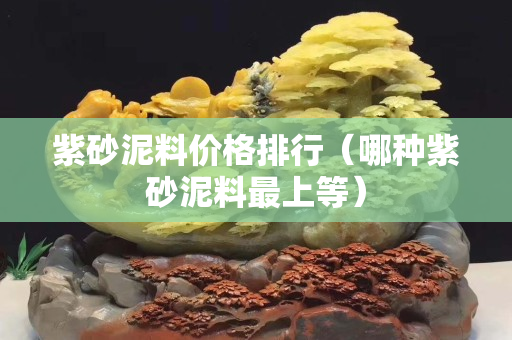 紫砂泥料价格排行（哪种紫砂泥料最上等）