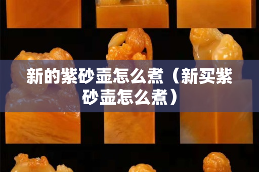 新的紫砂壶怎么煮（新买紫砂壶怎么煮）