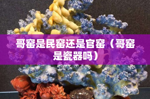 哥窑是民窑还是官窑（哥窑是瓷器吗）