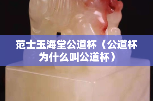范士玉海堂公道杯（公道杯为什么叫公道杯）