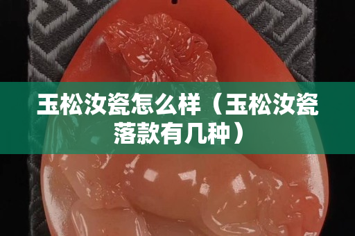玉松汝瓷怎么样（玉松汝瓷落款有几种）