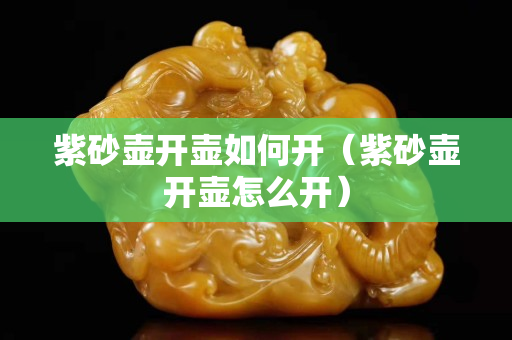 紫砂壶开壶如何开（紫砂壶开壶怎么开）