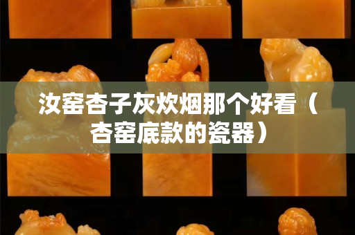 汝窑杏子灰炊烟那个好看（杏窑底款的瓷器）