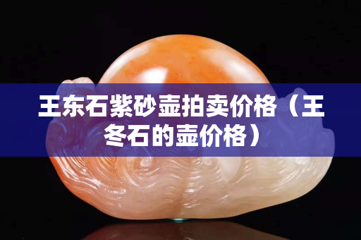 王东石紫砂壶拍卖价格（王冬石的壶价格）