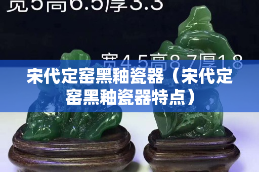 宋代定窑黑釉瓷器（宋代定窑黑釉瓷器特点）