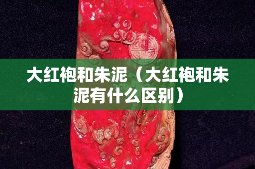 大红袍和朱泥（大红袍和朱泥有什么区别）