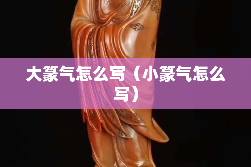 大篆气怎么写（小篆气怎么写）