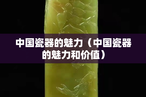 中国瓷器的魅力（中国瓷器的魅力和价值）