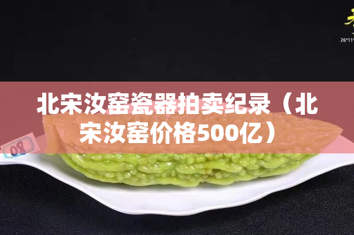 北宋汝窑瓷器拍卖纪录（北宋汝窑价格500亿）
