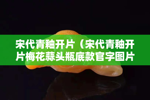 宋代青釉开片（宋代青釉开片梅花蒜头瓶底款官字图片）
