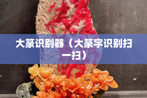 大篆识别器（大篆字识别扫一扫）