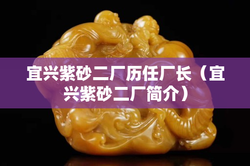 宜兴紫砂二厂历任厂长（宜兴紫砂二厂简介）