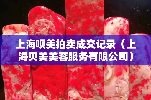 上海呗美拍卖成交记录（上海贝美美容服务有限公司）