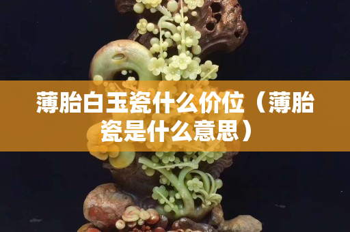 薄胎白玉瓷什么价位（薄胎瓷是什么意思）