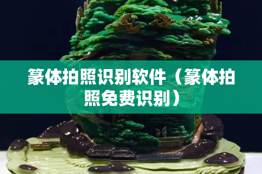 篆体拍照识别软件（篆体拍照免费识别）