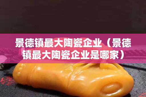 景德镇最大陶瓷企业（景德镇最大陶瓷企业是哪家）