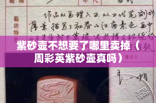 紫砂壶不想要了哪里卖掉（周彩英紫砂壶真吗）
