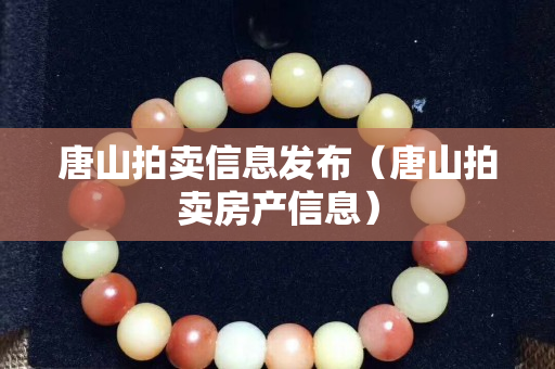 唐山拍卖信息发布（唐山拍卖房产信息）