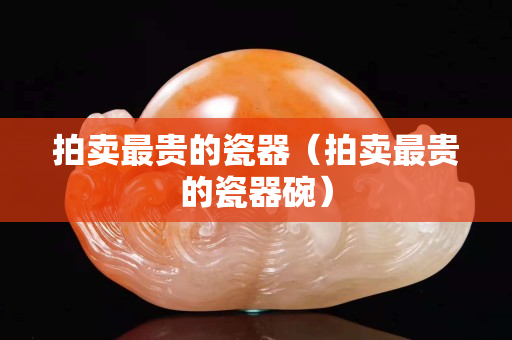 拍卖最贵的瓷器（拍卖最贵的瓷器碗）