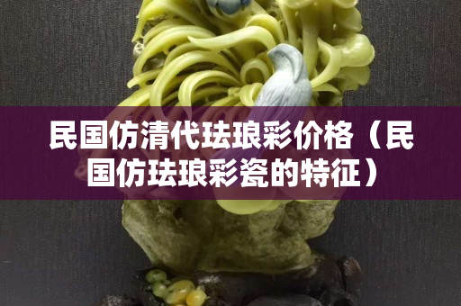 民国仿清代珐琅彩价格（民国仿珐琅彩瓷的特征）