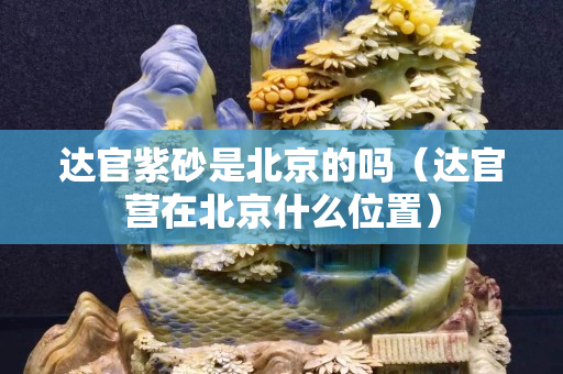 达官紫砂是北京的吗（达官营在北京什么位置）