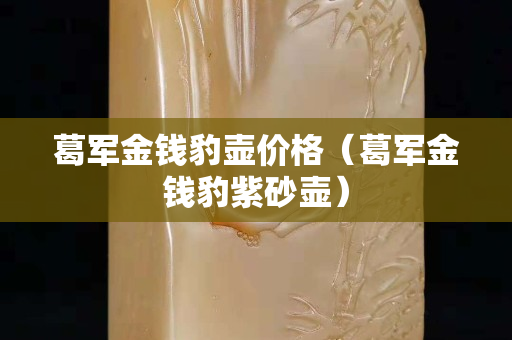 葛军金钱豹壶价格（葛军金钱豹紫砂壶）