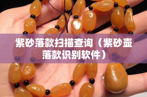 紫砂落款扫描查询（紫砂壶落款识别软件）