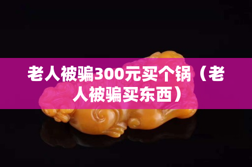 老人被骗300元买个锅（老人被骗买东西）
